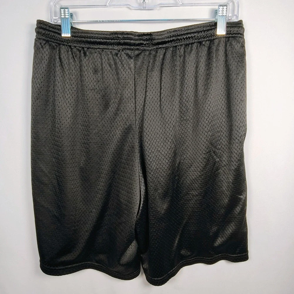 Champion Men's Long Mesh Black Shorts Large